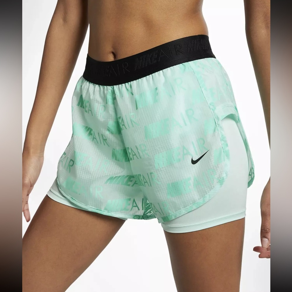 Nike Air Women's Running Shorts turquoise elastic waist size Small